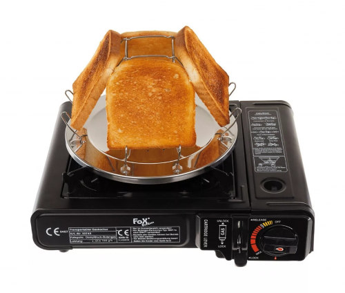 Campingtoaster Brottoaster klappbar Toaster Gaskocher Survival Outdoor Camping